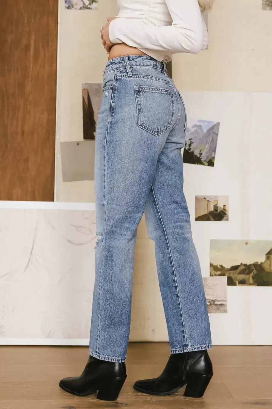 Outlet Michelle Straight Leg Jeans DENIM