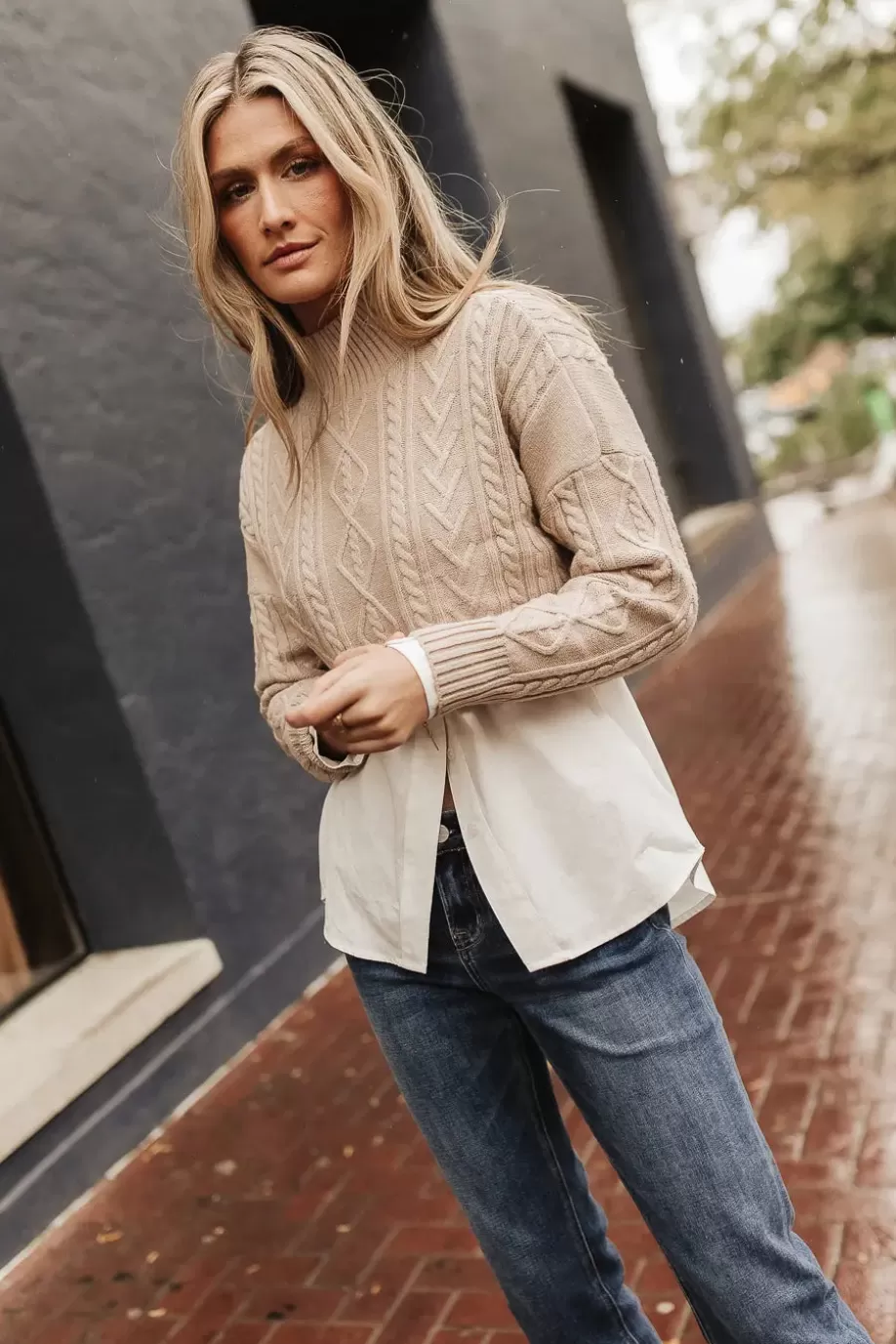 Cheap Mickie Cropped Sweater in CROPPED | SWEATERS