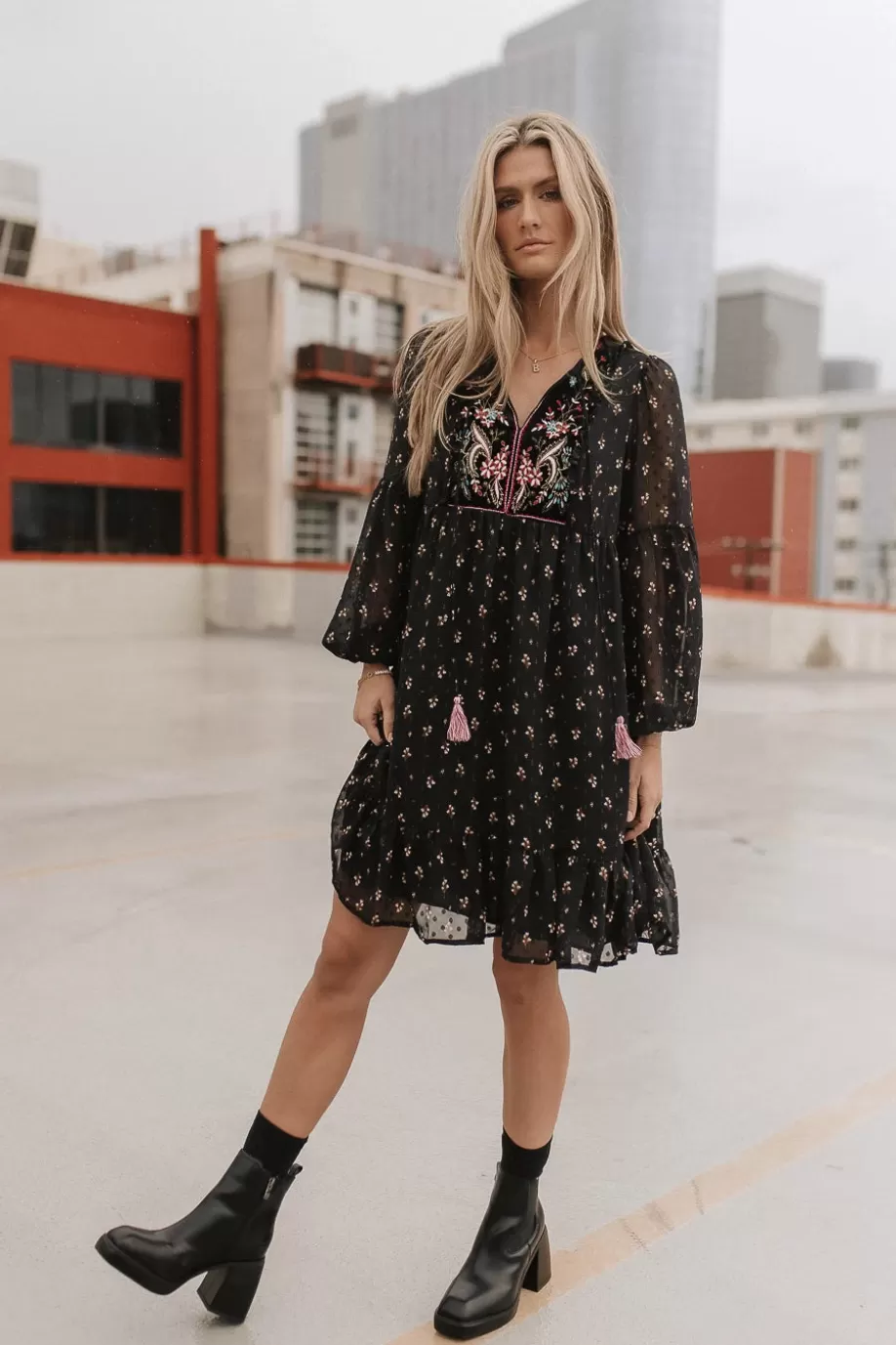 Shop Milan Embroidered Mini Dress MINI DRESSES | DRESSES