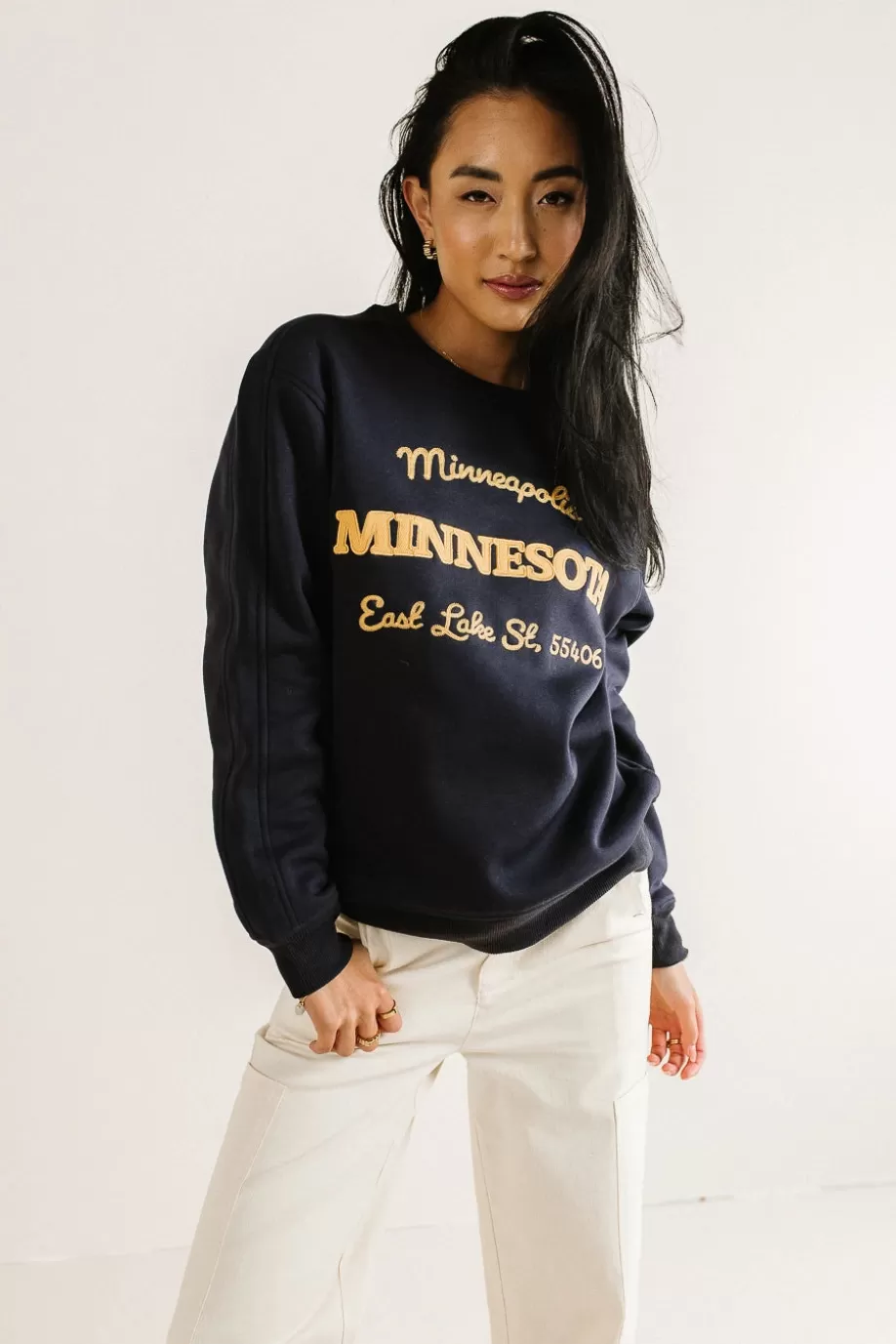 New Minnesota Embroidered Sweatshirt SWEATERS | SWEATERS