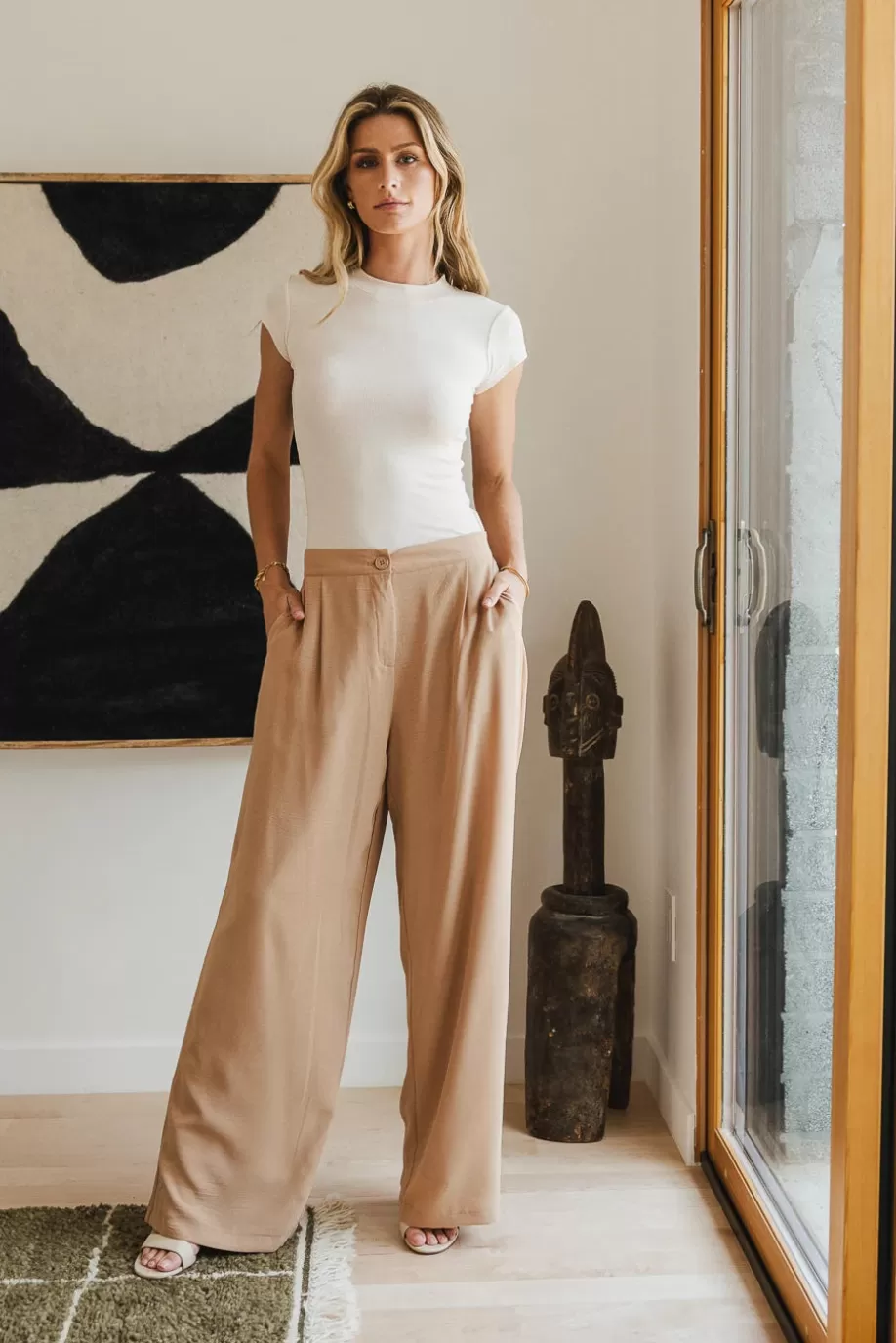 Shop Morgan Wide Leg Pants in PANTS