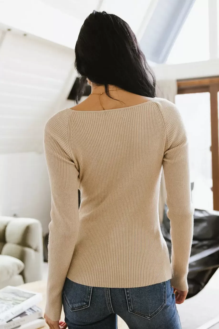 Sale Nyla Ribbed Sweater in TEES & TANKS | TEES & TANKS