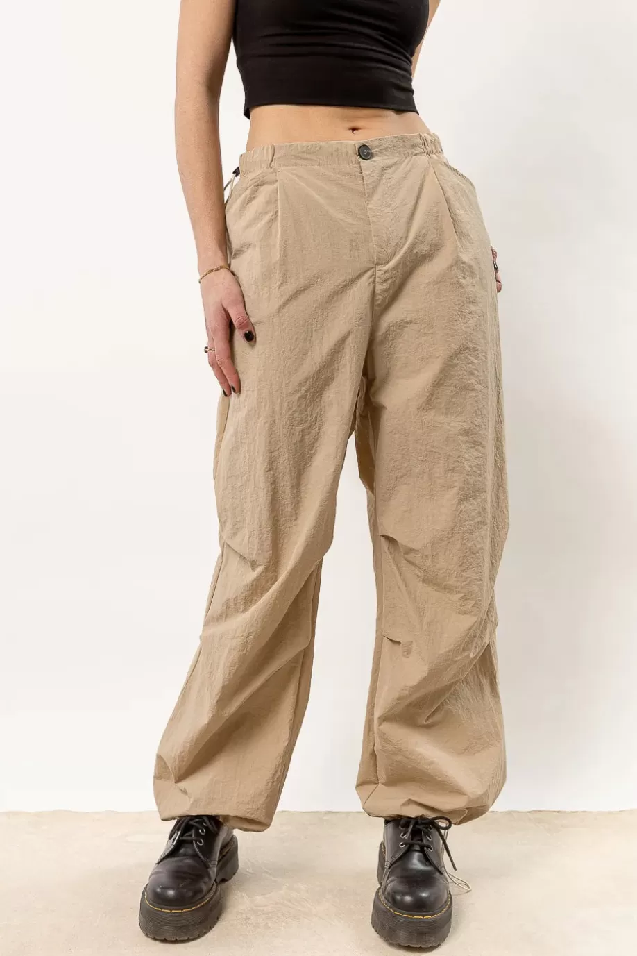 Hot Nylon Parachute Pants in - FINAL SALE PANTS