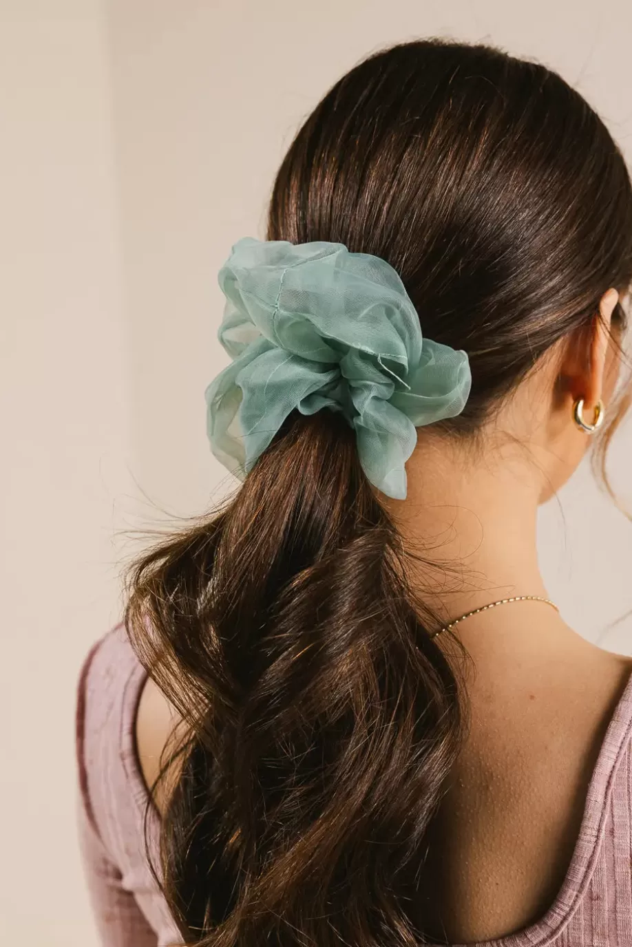 Hot Organza Oversized Scrunchie in HAIR ACCESSORIES | HAIR ACCESSORIES