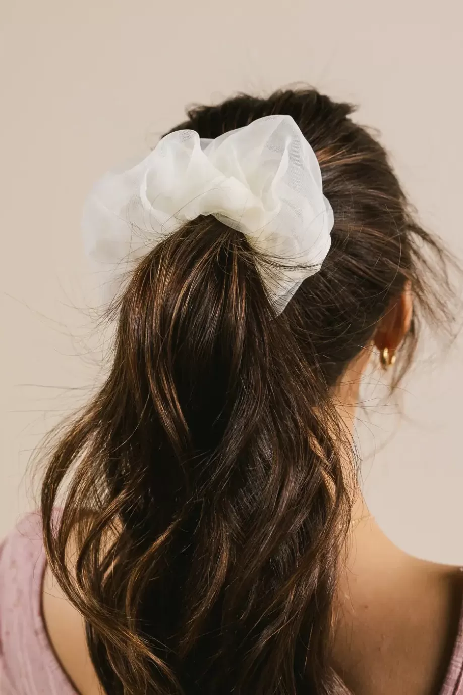 Best Sale Organza Oversized Scrunchie in HAIR ACCESSORIES | HAIR ACCESSORIES