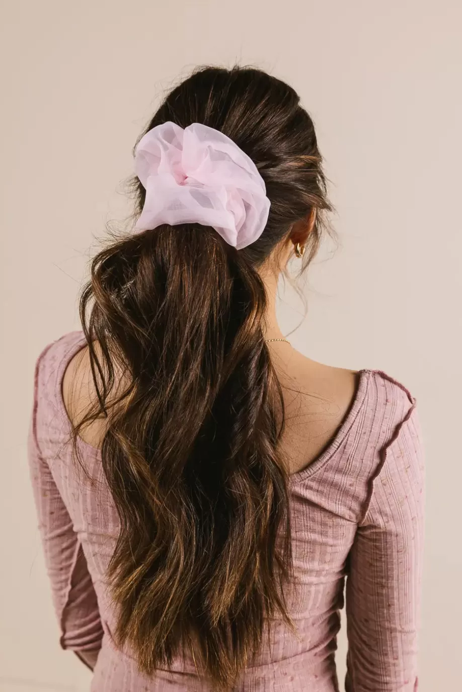 Outlet Organza Oversized Scrunchie in HAIR ACCESSORIES | HAIR ACCESSORIES