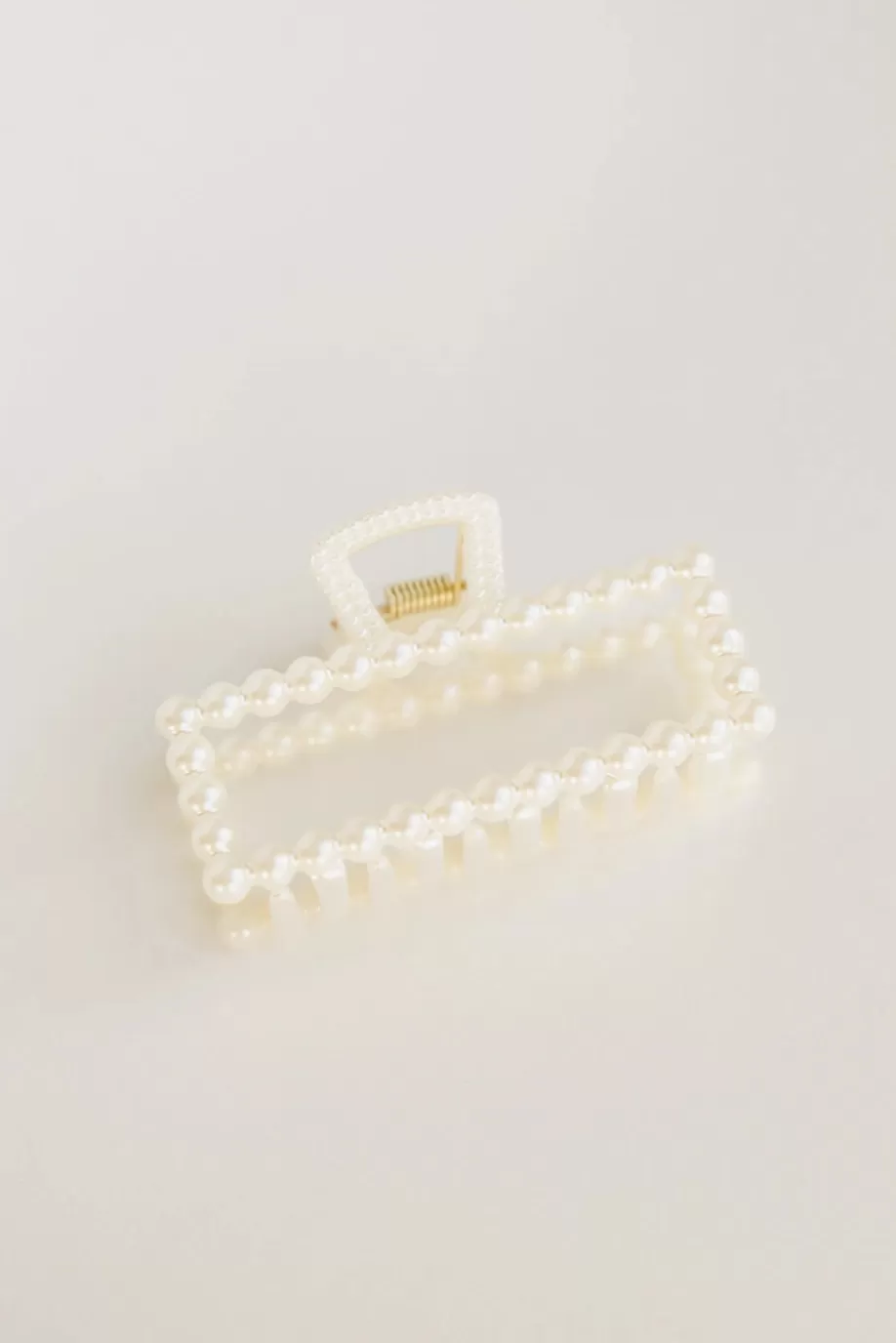 Clearance Pearl Rectangle Claw Clip HAIR ACCESSORIES | HAIR ACCESSORIES