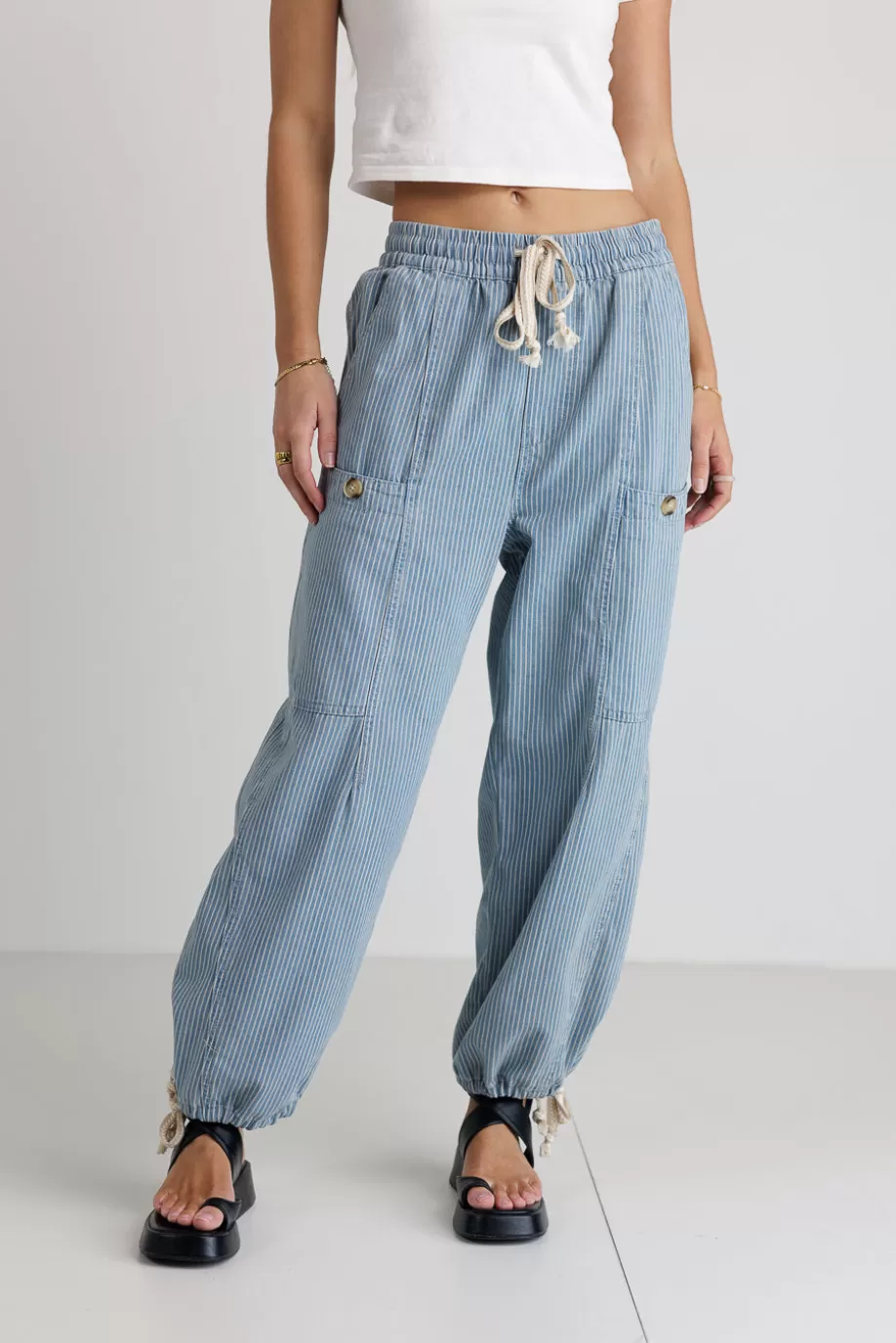 Cheap Robyn Striped Pants in PANTS