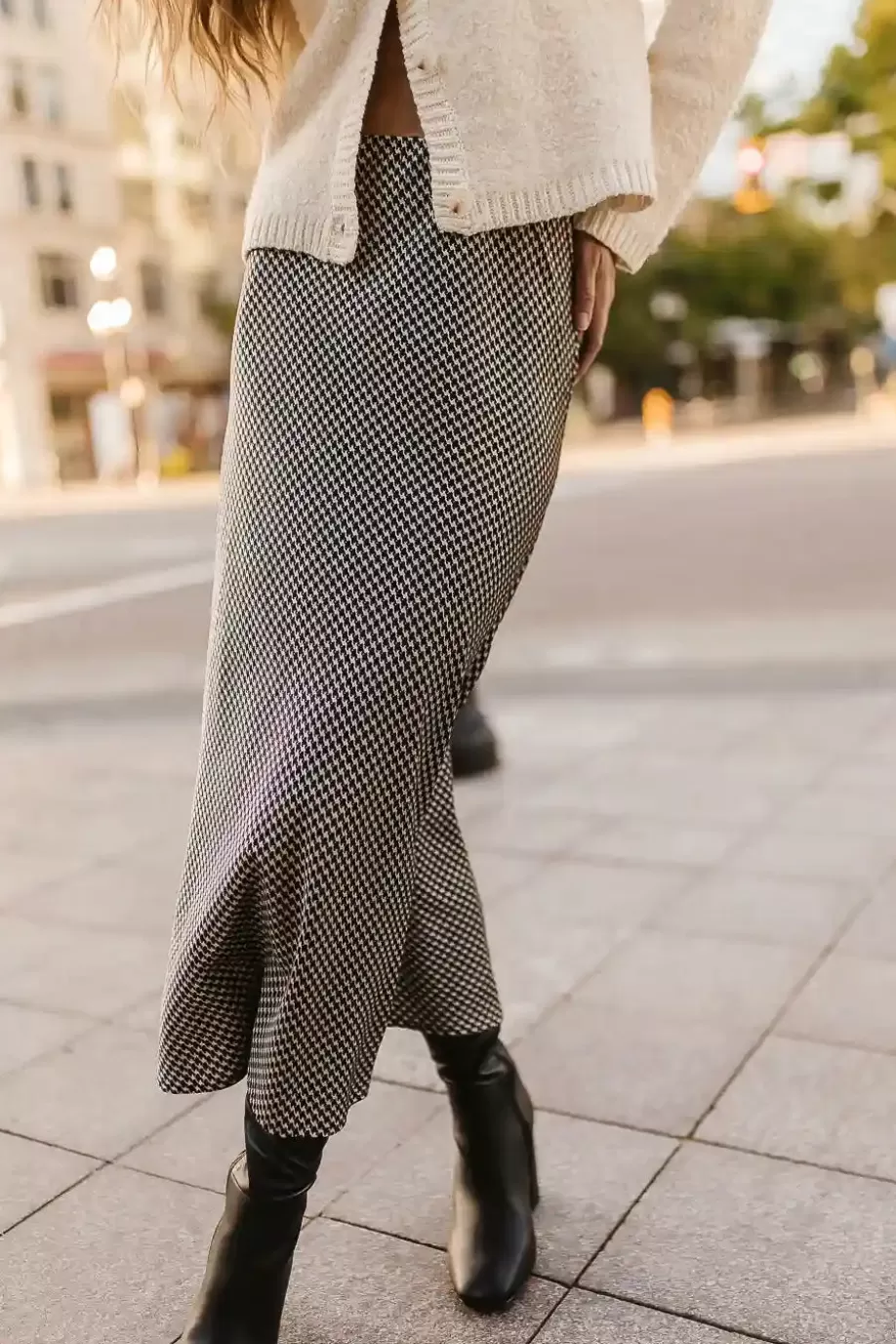 Online Shawn Houndstooth Skirt SKIRTS