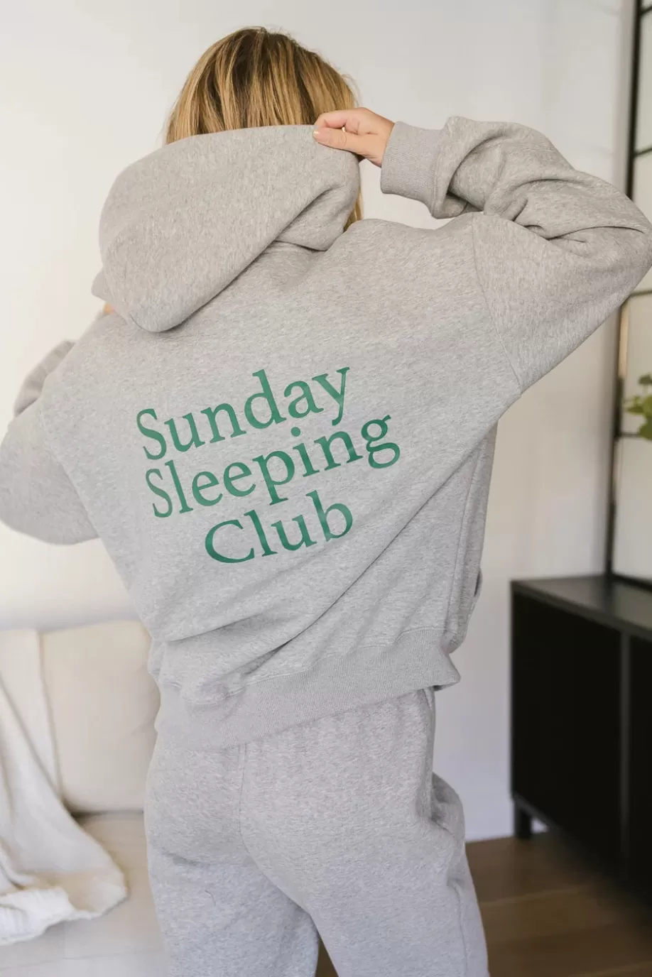 Sale Sunday Sleeping Club Graphic Hoodie SETS