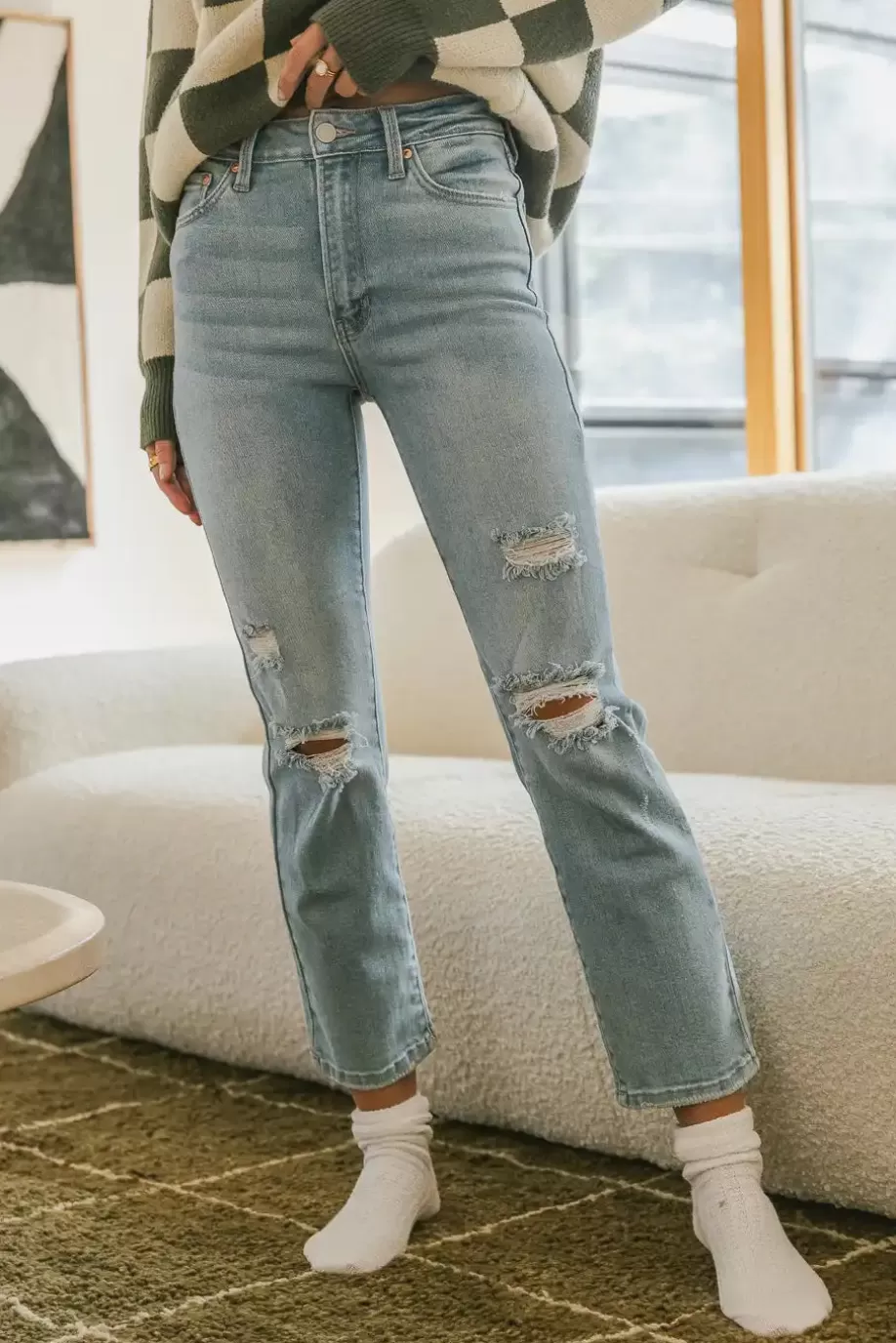 Discount Tayla Straight Leg Jeans - FINAL SALE DENIM