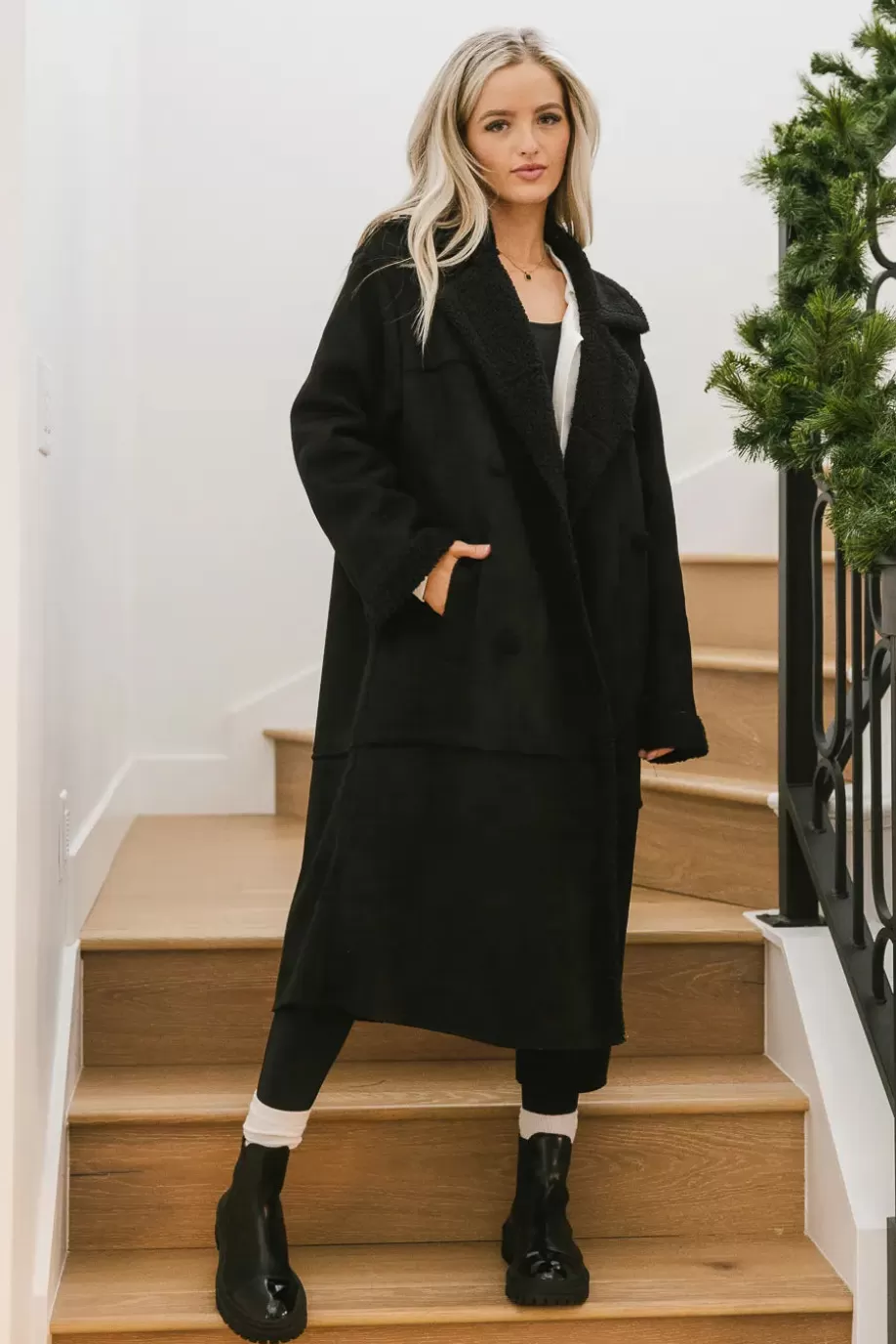 Shop Tessa Sherpa Coat in JACKETS & BLAZERS | JACKETS & BLAZERS