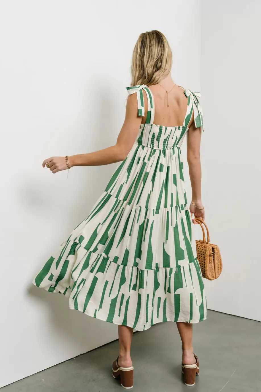 New Tiered Abstract Midi Dress MIDI DRESSES | DRESSES