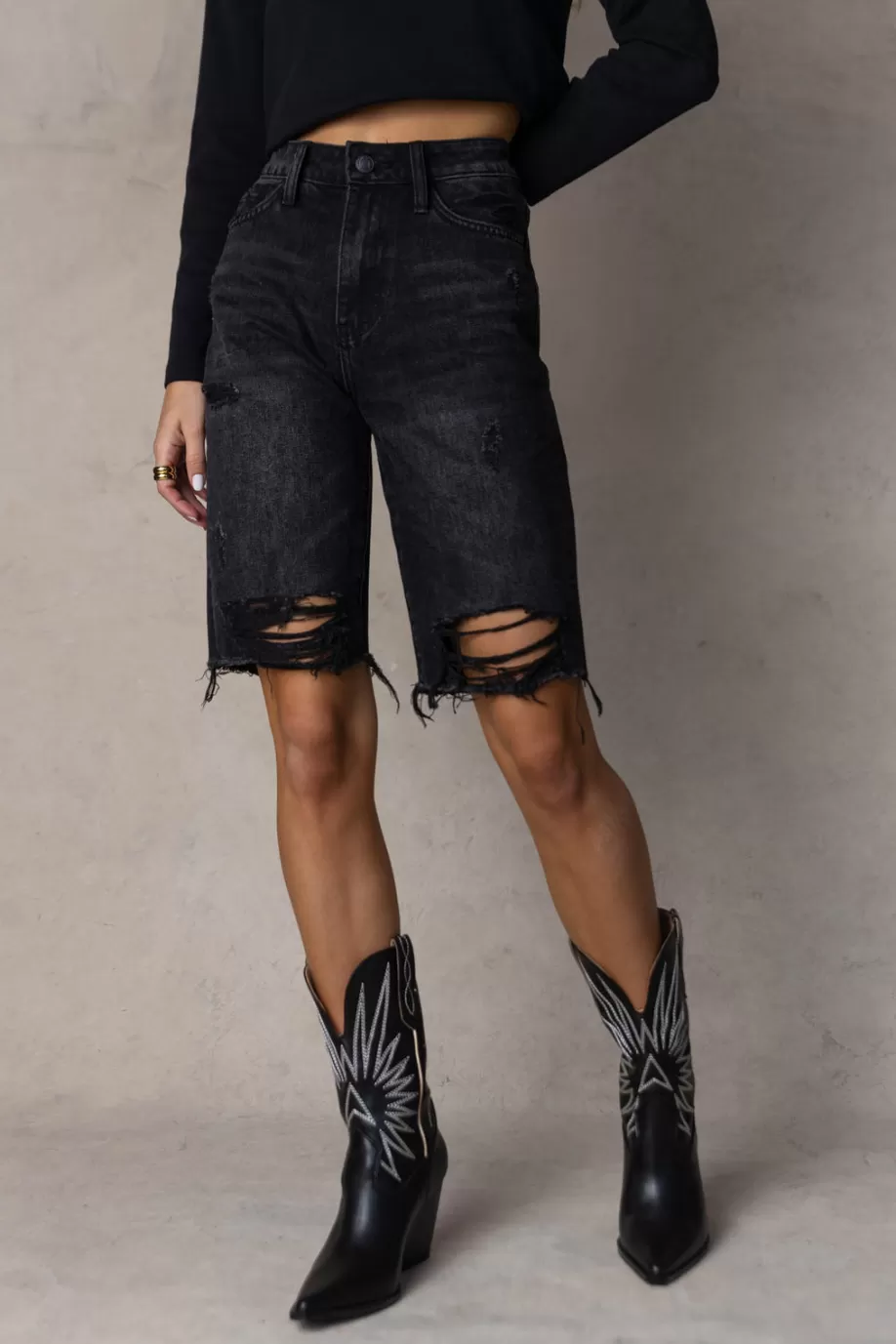 Flash Sale Vervet Kaelie Bermuda Shorts in - FINAL SALE DENIM BERMUDAS | DENIM SHORTS