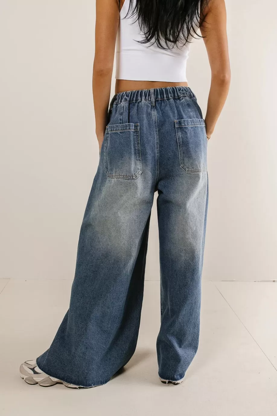 Cheap Zaylee Baggy Jeans DENIM