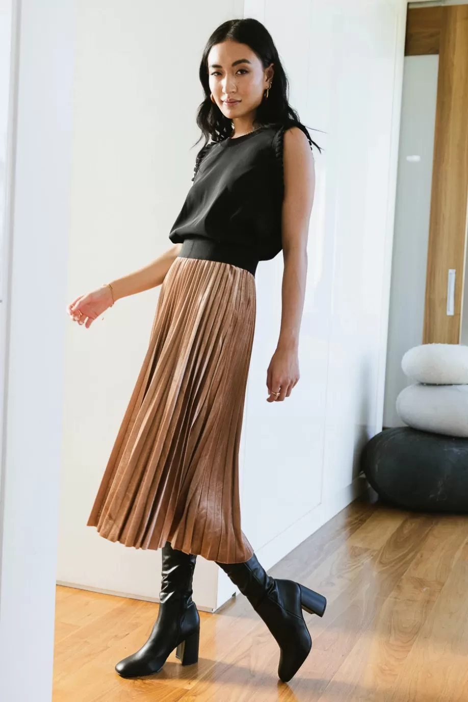 Best Zoe Velour Skirt in - FINAL SALE SKIRTS